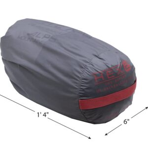 ALPS Mountaineering Hex 2-Person Tent - Charcoal/Red