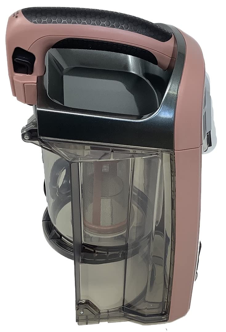 Shark Dust Cup Dirt Bin for Apex AX912 QU922Q QU922QBL QU922QPK QU922QRD QU922QRG DuoClean Self-Cleaning Upright Vacuum, Smokey Rose Clear and Black