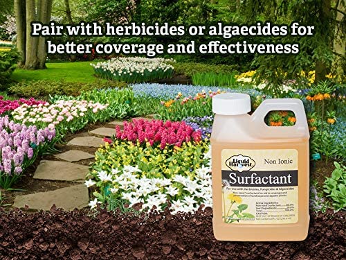 Liquid Harvest Surfactant 8 oz and Mesotrione 8 oz Bundle for Effective Lawn & Turf Grass Weed Control