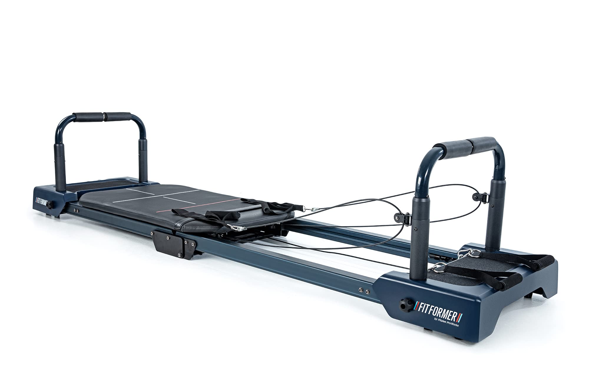 FitFormer by Pilates ProWorks - Folding Pilates Reformer Machine for Home Workout with Real Resistance Springs, Foldable Pilates Reformer 2 Platforms and Space-Saving Design - Pilates Reformer