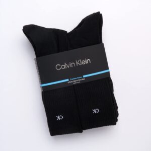 Calvin Klein Men's Athletic Socks - Cushion Crew Socks (5 Pack), Size 7-12, Black