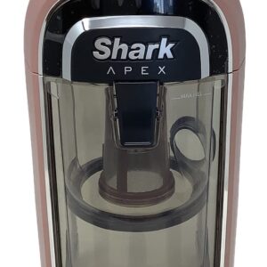 Shark Dust Cup Dirt Bin for Apex AX912 QU922Q QU922QBL QU922QPK QU922QRD QU922QRG DuoClean Self-Cleaning Upright Vacuum, Smokey Rose Clear and Black