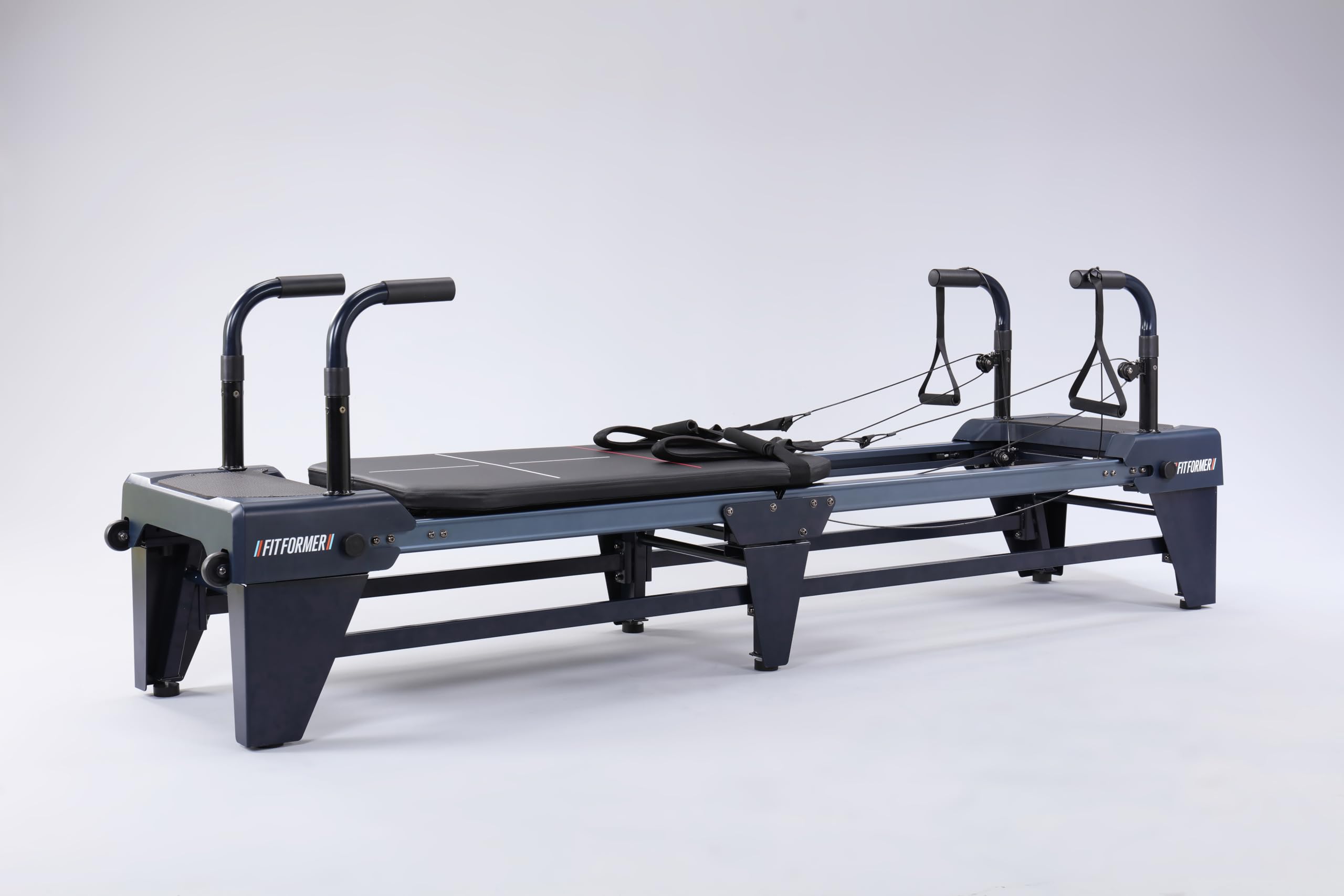 FitFormer by Pilates ProWorks - Folding Pilates Reformer Machine for Home Workout with Real Resistance Springs, Foldable Pilates Reformer 2 Platforms and Space-Saving Design - Pilates Reformer