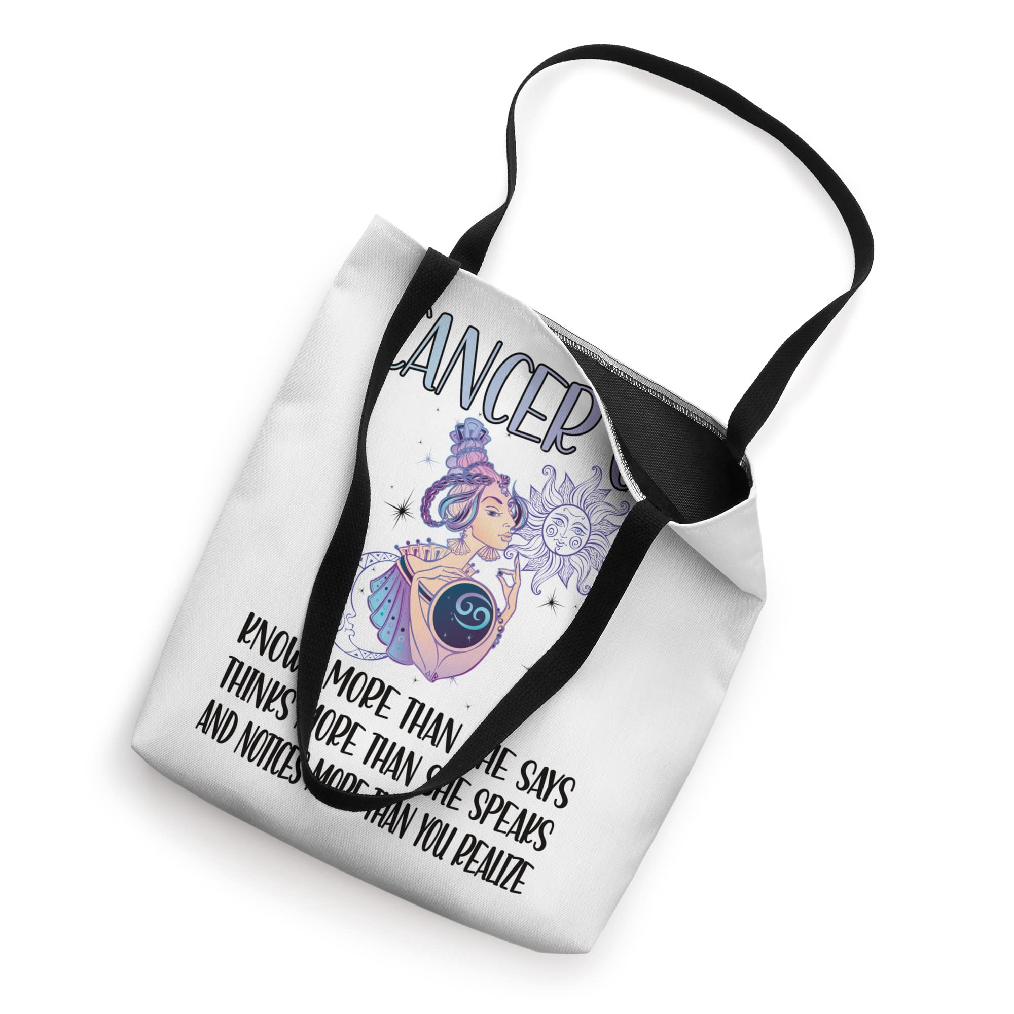 Cancer Zodiac Sign Girl Cancer Horoscope Astrology Tote Bag