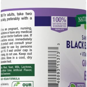 Nature's Truth Sambucus Black Elderberry Gummies 50 + 30% Free = 65 Count(Pack of 3) Total 1953