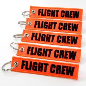 Rotary13B1 FLIGHT CREW - Neon Orange/black - 5pcs Key Chains