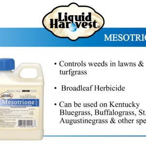 Liquid Harvest Surfactant 8 oz and Mesotrione 8 oz Bundle for Effective Lawn & Turf Grass Weed Control