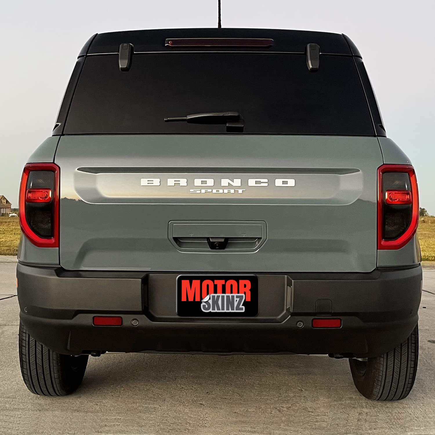 SlickMod PreCut Vinyl Smoke Tint for 2021-2022 Ford Bronco Sport Taillight (1. Taillight Signal & Reverse, 20% Dark Smoke)