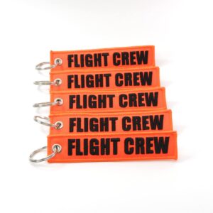 Rotary13B1 FLIGHT CREW - Neon Orange/black - 5pcs Key Chains