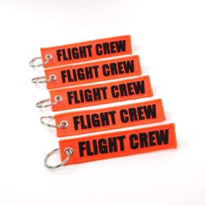 Rotary13B1 FLIGHT CREW - Neon Orange/black - 5pcs Key Chains