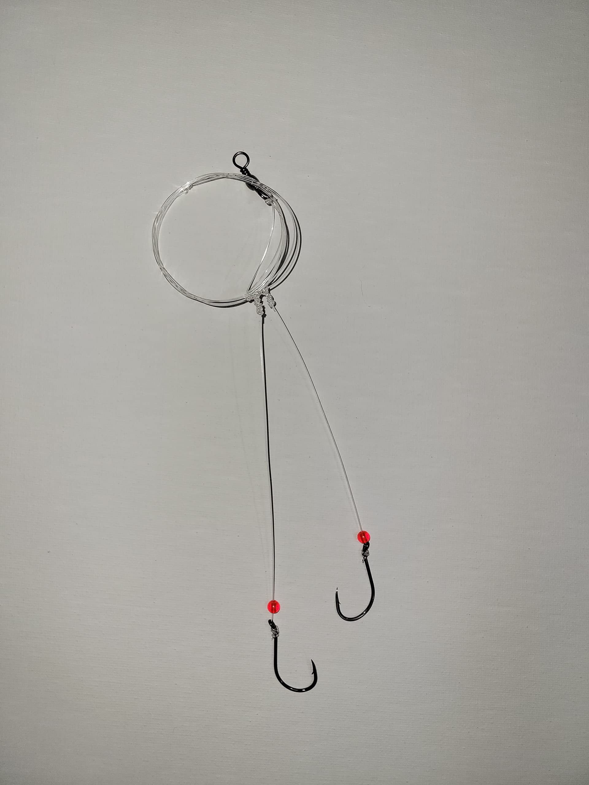 Fishing Simply - Hi/Lo - Top Bottom - Surf or Deep Drop - Salt Water - High Carbon Steel Hook 2/0 - Berkley Line 40lb - Made in USA