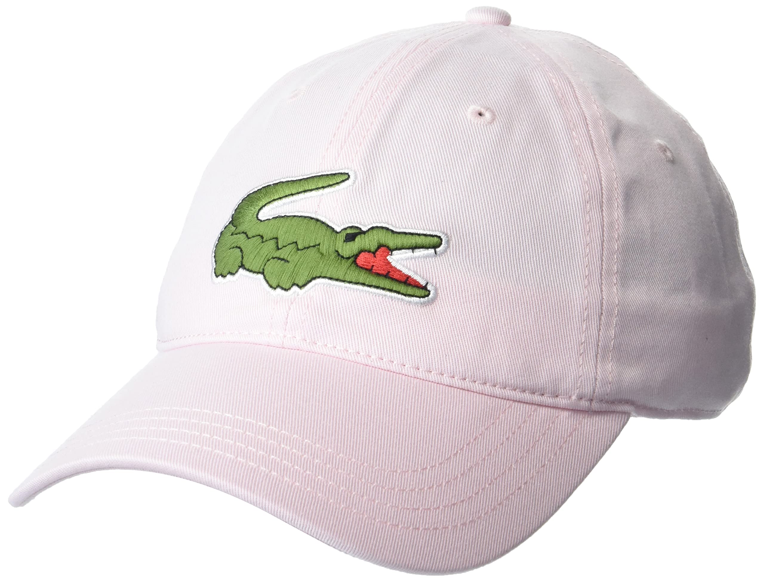 Lacoste Mens Adjustable Organic Cotton Twill Cap, Flamingo, One Size