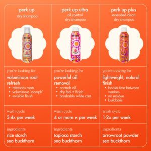 amika perk up talc-free dry shampoo, 7.3oz