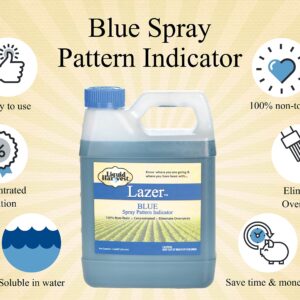 Liquid Harvest Lazer Blue Spray Pattern Indicator 32 oz, Surfactant 32 oz, and Mesotrione 32 oz Bundle for Effective Weed Control