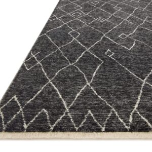 Loloi II Vance Collection VAN-11 Charcoal/Ivory 2'-3" x 3'-10" Accent Rug