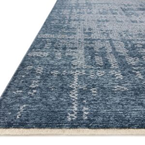 Loloi II Vance Collection VAN-01 Denim/Dove 2'-7" x 12'-0" Runner Rug