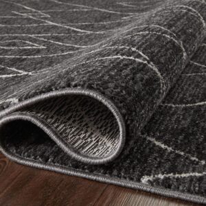 Loloi II Vance Collection VAN-11 Charcoal/Ivory 2'-3" x 3'-10" Accent Rug