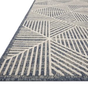 Loloi II Rainier Collection RAI-03 Denim/Ivory 2'-2" x 3'-9" Accent Rug