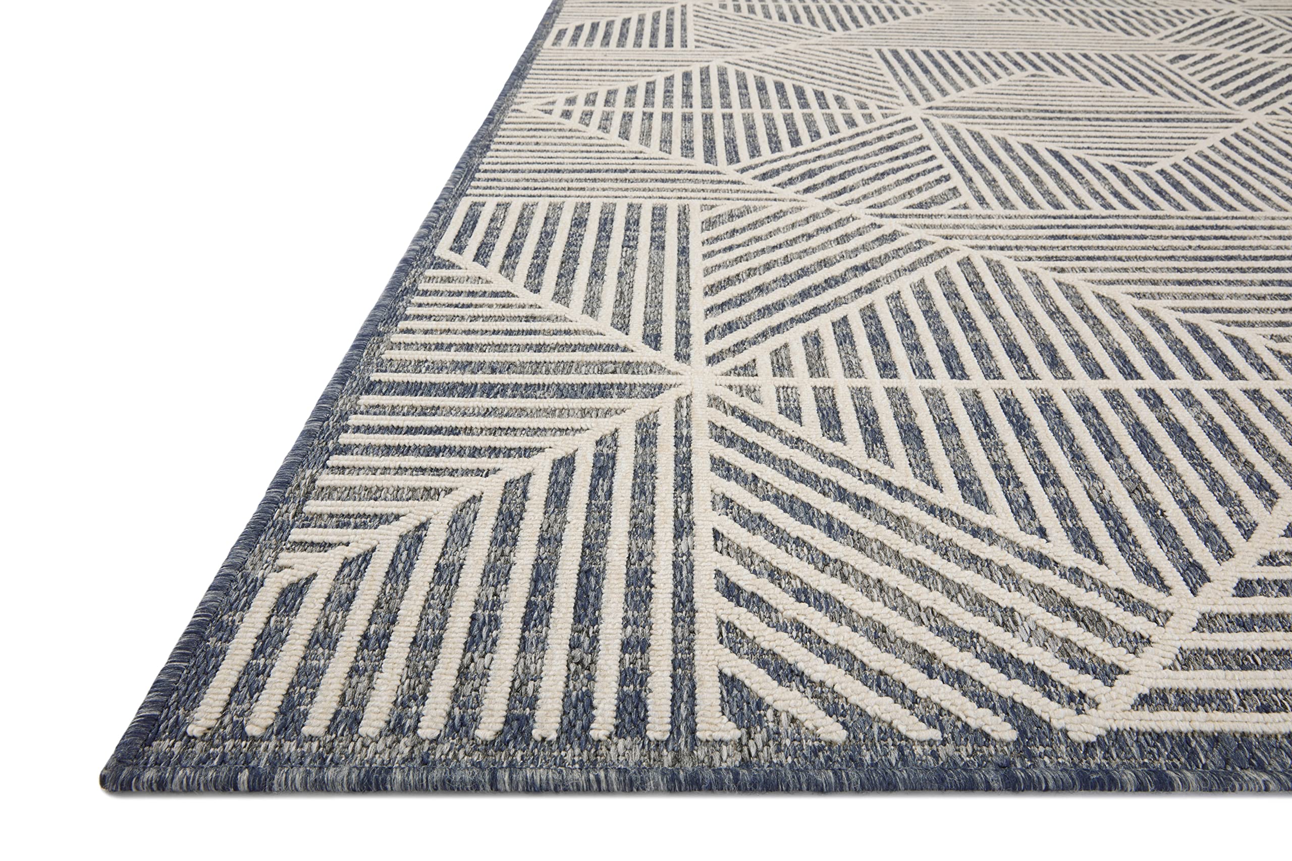 Loloi II Rainier Collection RAI-03 Denim/Ivory 2'-2" x 3'-9" Accent Rug