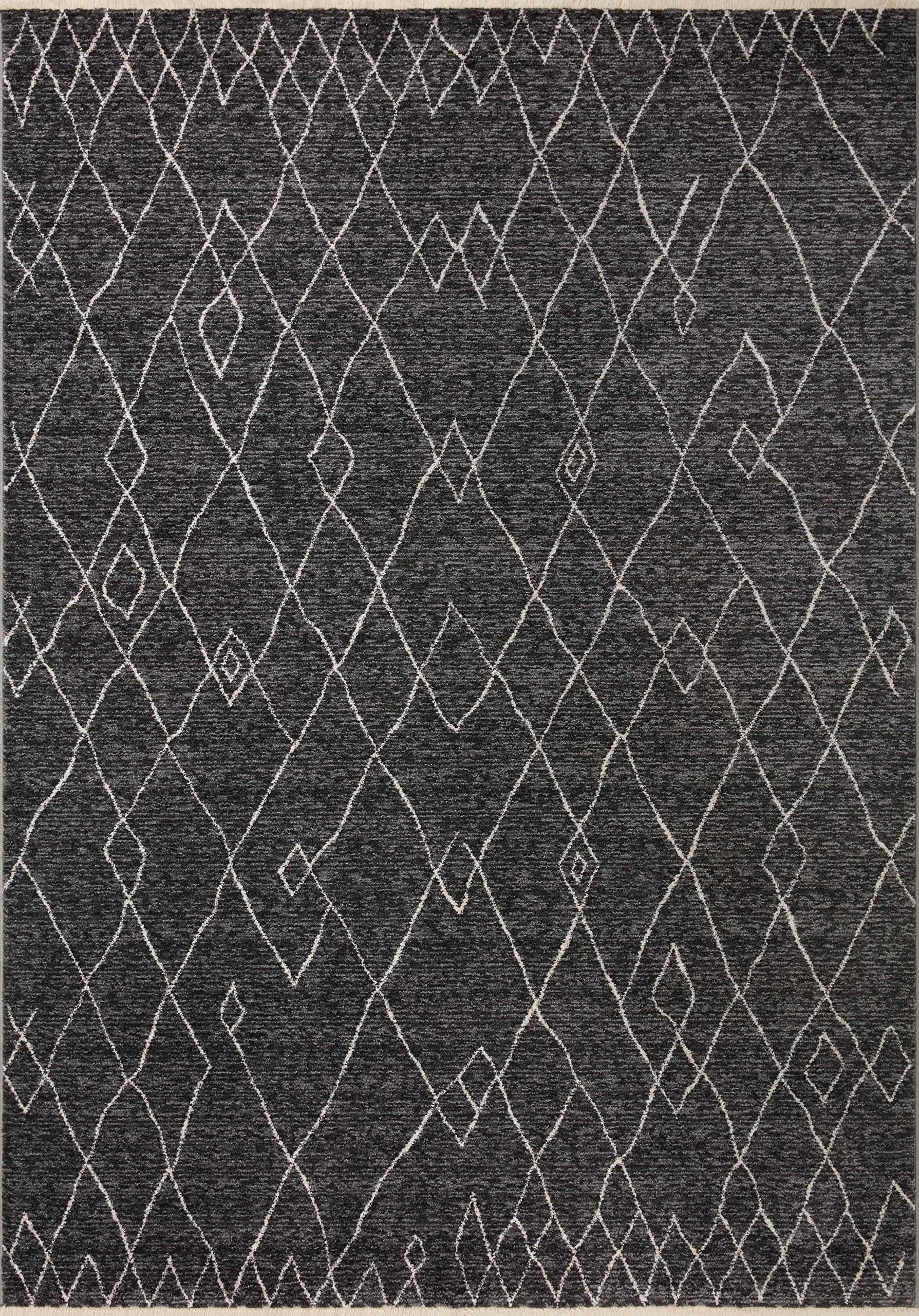 Loloi II Vance Collection VAN-11 Charcoal/Ivory 2'-3" x 3'-10" Accent Rug