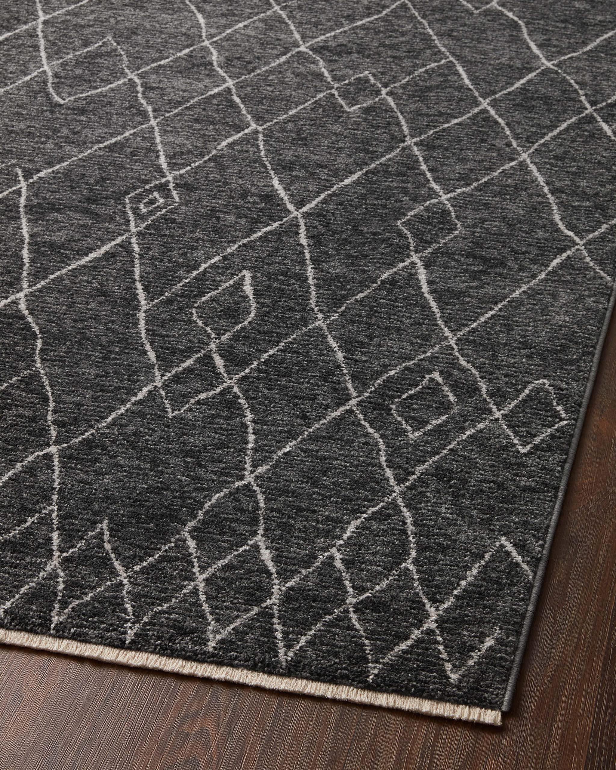 Loloi II Vance Collection VAN-11 Charcoal/Ivory 2'-3" x 3'-10" Accent Rug