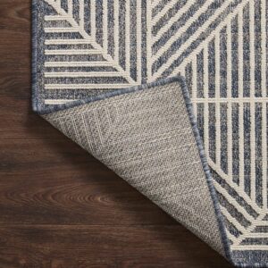 Loloi II Rainier Collection RAI-03 Denim/Ivory 2'-2" x 3'-9" Accent Rug