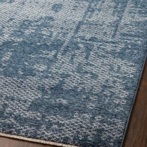 Loloi II Vance Collection VAN-01 Denim/Dove 2'-7" x 12'-0" Runner Rug