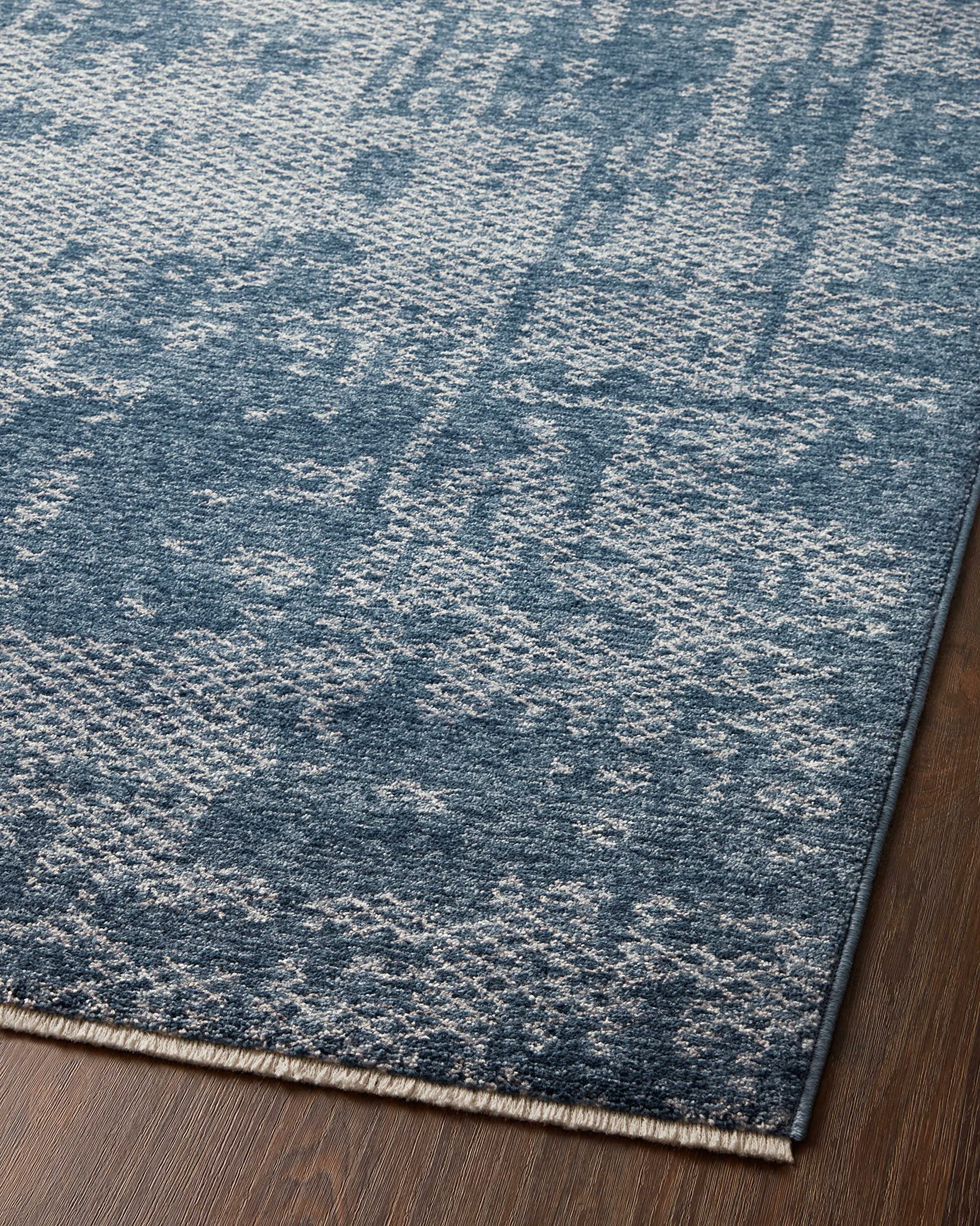 Loloi II Vance Collection VAN-01 Denim/Dove 2'-7" x 12'-0" Runner Rug