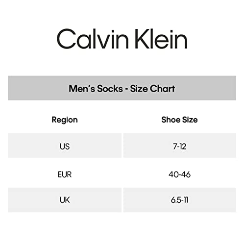 Calvin Klein Men's High Quarter Socks - 6 Pack Breathable Soft Cushioned Mini Crew Athletic Socks for Men (Shoe Size: 6-12.5), Size 7-12, Black