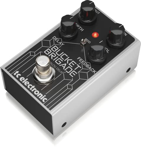 TC Electronic Electric Guitar Single Effect, Black/Silver (Bucket Brigade Analog DELAY)