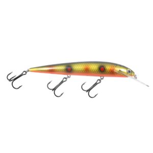 Rumble B Crankbait, Spotted Lava, 3/8 Oz, Dives 10-14 Feet for Bass, Walleye, Trout, and Pike