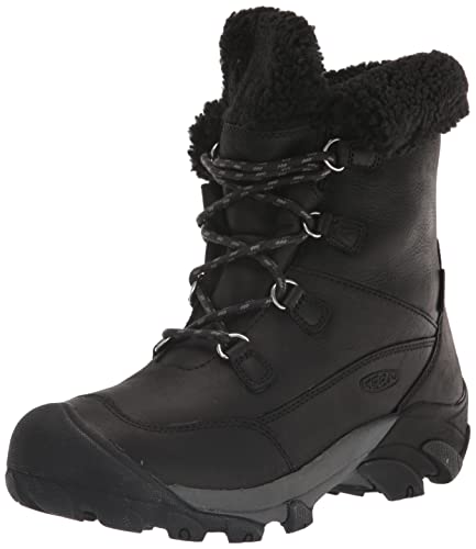 KEEN Women's Betty Boot Short Waterproof Insulated Ankle, Black/Black, 9