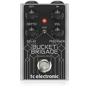 tc electronic electric guitar single effect, black/silver (bucket brigade analog delay)