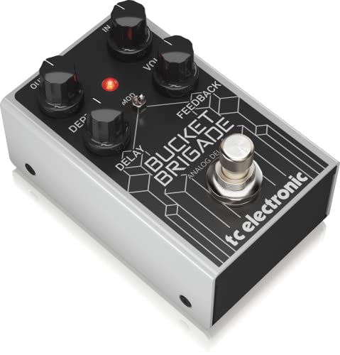 TC Electronic Electric Guitar Single Effect, Black/Silver (Bucket Brigade Analog DELAY)