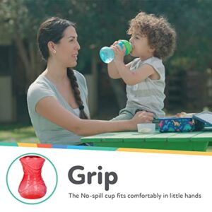 Nuby Clik-It Soft Spout No-Spill Easy Grip Sippy Cup for Boys - (3-Pack) 10 Oz - 6+ Months