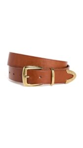 madewell western chunky buckle belt english saddle md