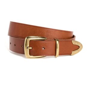 Madewell Western Chunky Buckle Belt English Saddle MD