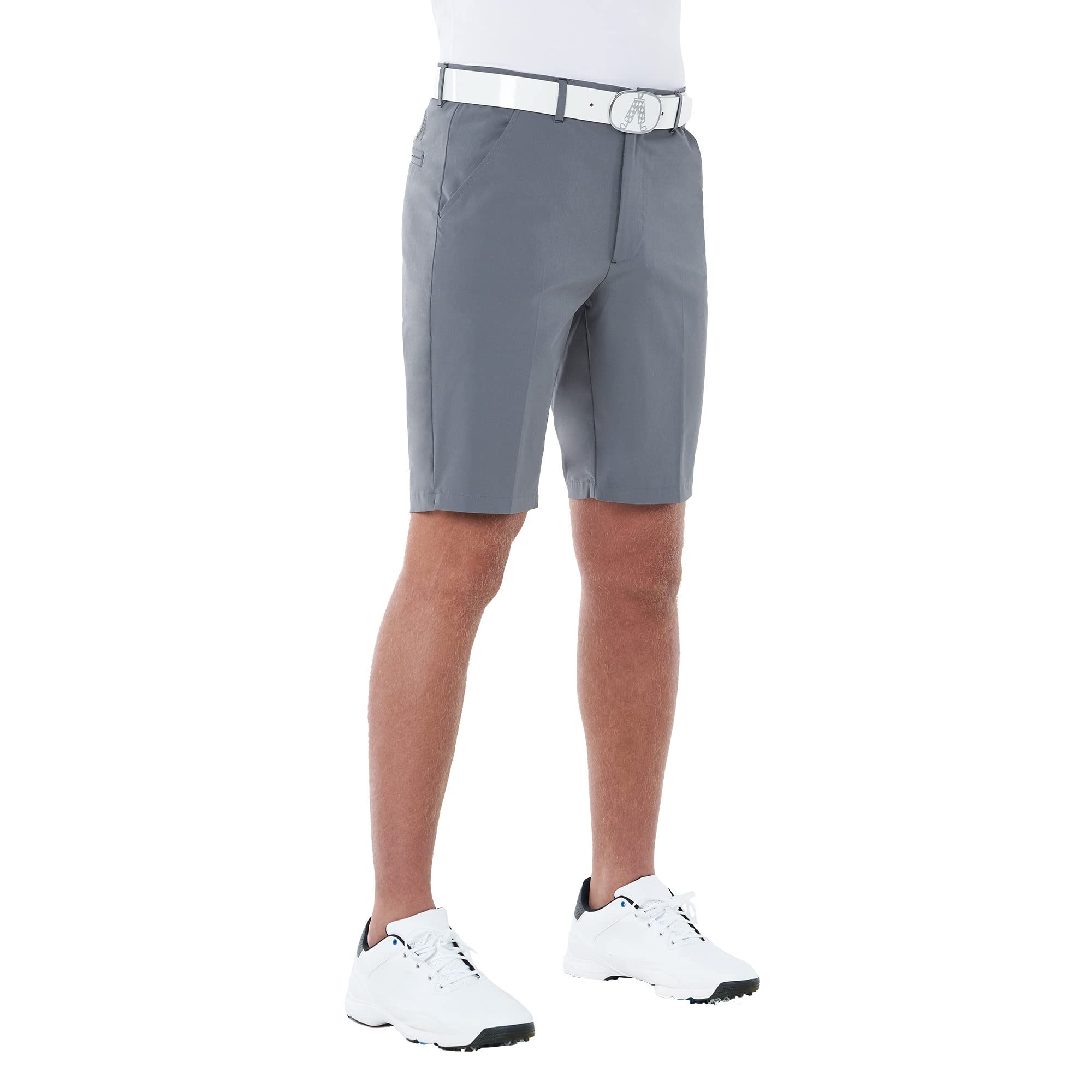 Royal & Awesome Mens Golf Shorts Stretch, Golf Shorts Men Stretch, Mens Slim Fit Golf Shorts, Stretch Golf Shorts for Men, Grey Golf Shorts for Men