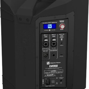 Electro-Voice EVERSE 8 8" 2-Way Battery Powered Loudspeaker with Bluetooth, Automatic Feedback Suppression, and Music Ducking, Black