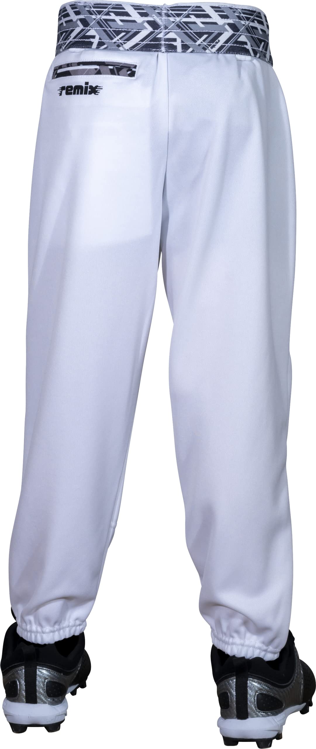 Rawlings REMIX | T-Ball & Youth Baseball & Softball | Game/Practice Pants | White/Black | X-Small