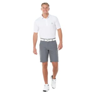 Royal & Awesome Mens Golf Shorts Stretch, Golf Shorts Men Stretch, Mens Slim Fit Golf Shorts, Stretch Golf Shorts for Men, Grey Golf Shorts for Men