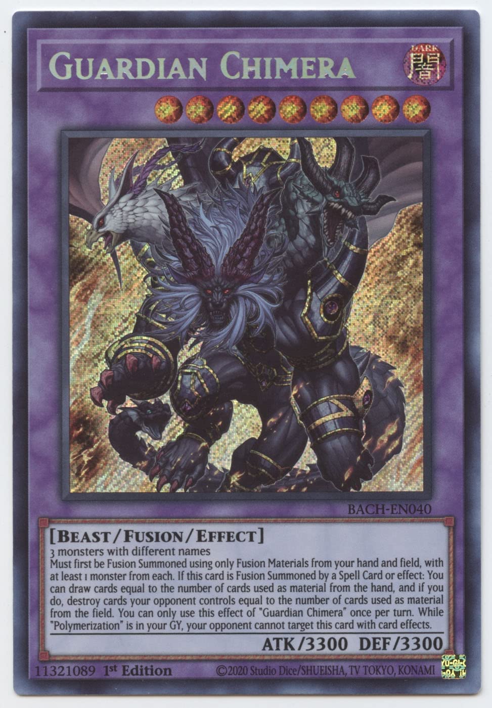 Guardian Chimera - BACH-EN040 - Secret Rare - 1st Edition