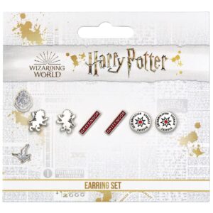 Official Harry Potter Gryffindor Set of 3 Stud Earrings