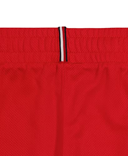 Tommy Hilfiger Boys' Basketball Training Shorts, Featuring Lightweight Mesh, Elastic Waistband with Drawstring