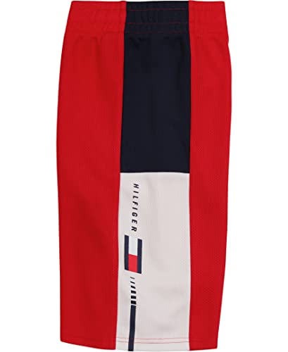 Tommy Hilfiger Boys' Basketball Training Shorts, Featuring Lightweight Mesh, Elastic Waistband with Drawstring