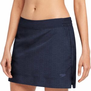 Speedo Womens Swim Skort (Peacoat, X-Large)