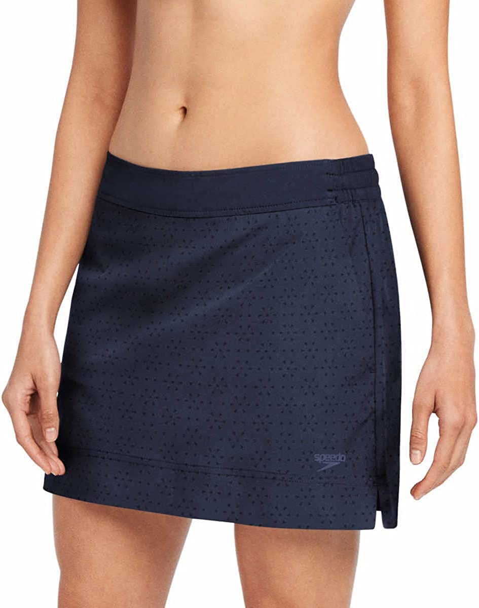 Speedo Womens Swim Skort (Peacoat, X-Large)