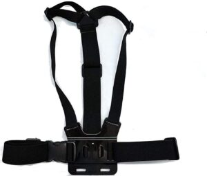 navitech adjustable elastic body harness strap = compatible with akaso brave 4 pro action camera