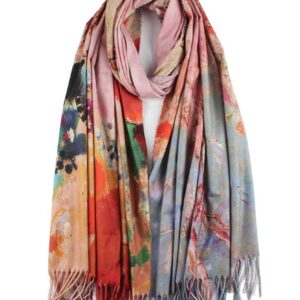 Umjetnost Soft Cashmere Feel Scarf For Women Fashion Art Print Long Warm Scarves Large Shawl Wrap Monet Klimt Van Gogh Painted Gifts (C03)