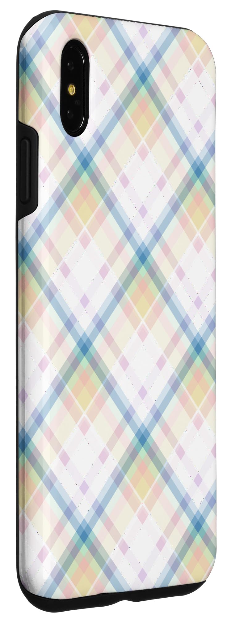 iPhone XS Max Cute Spring Tartan Check Pattern For Girls Simple Decorative Case